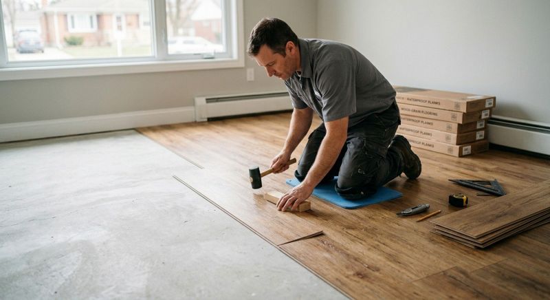 Linoleum Floor Installation in Flower Mound, TX
