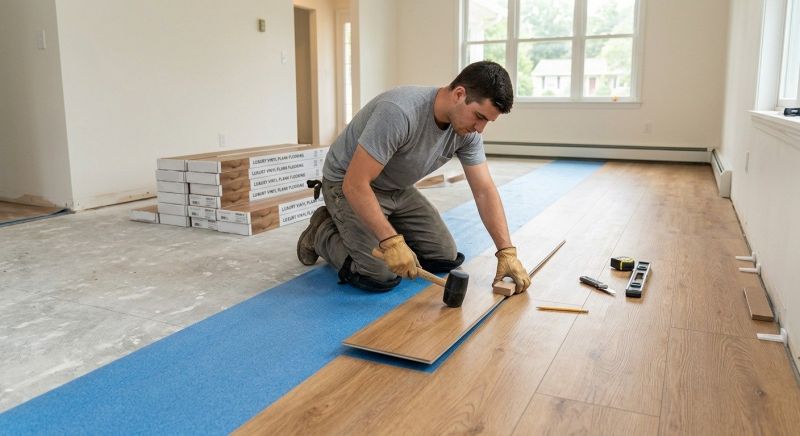 Luxury Vinyl Tile Installation in Sachse, TX