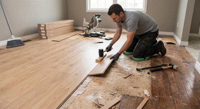 Plank Laminate Installation in Plano, TX