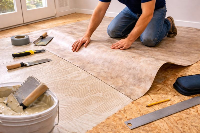 Sheet Vinyl Installation in Grapevine, TX