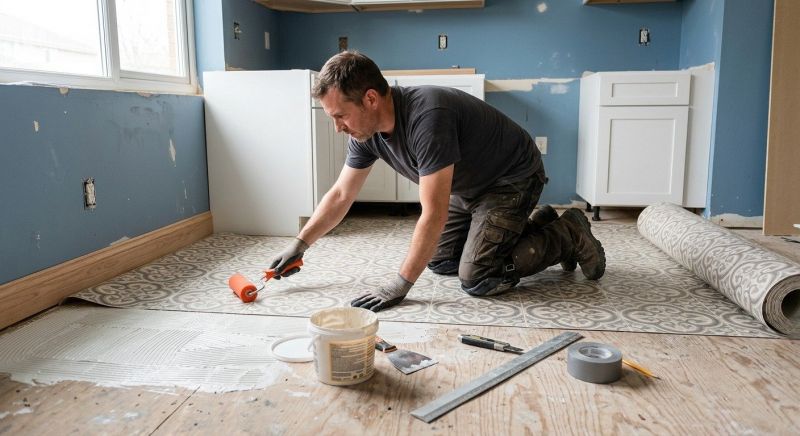 Sheet Vinyl Installation in Richardson, TX